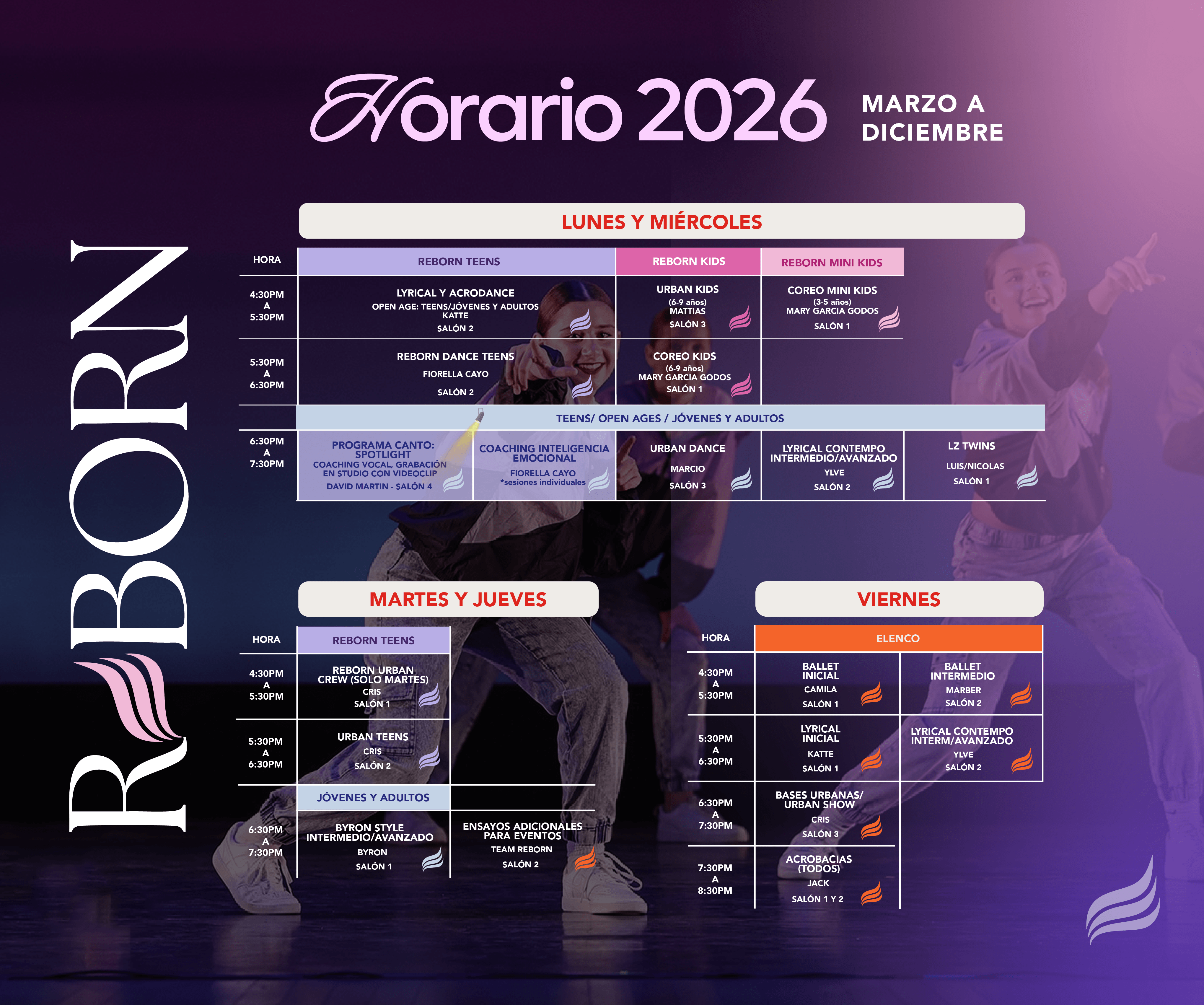 Horario completo